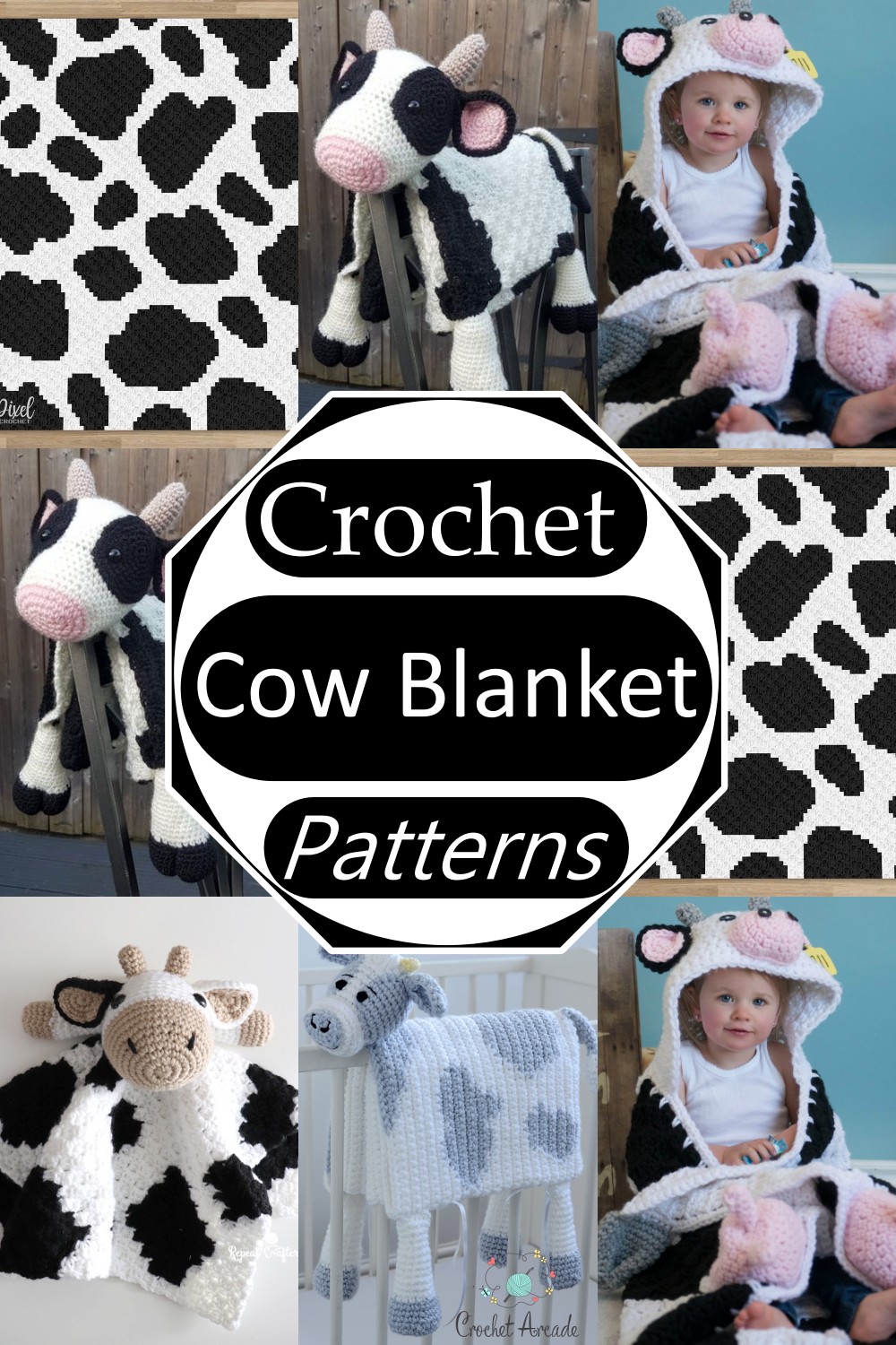 Crochet Cow Blanket Patterns