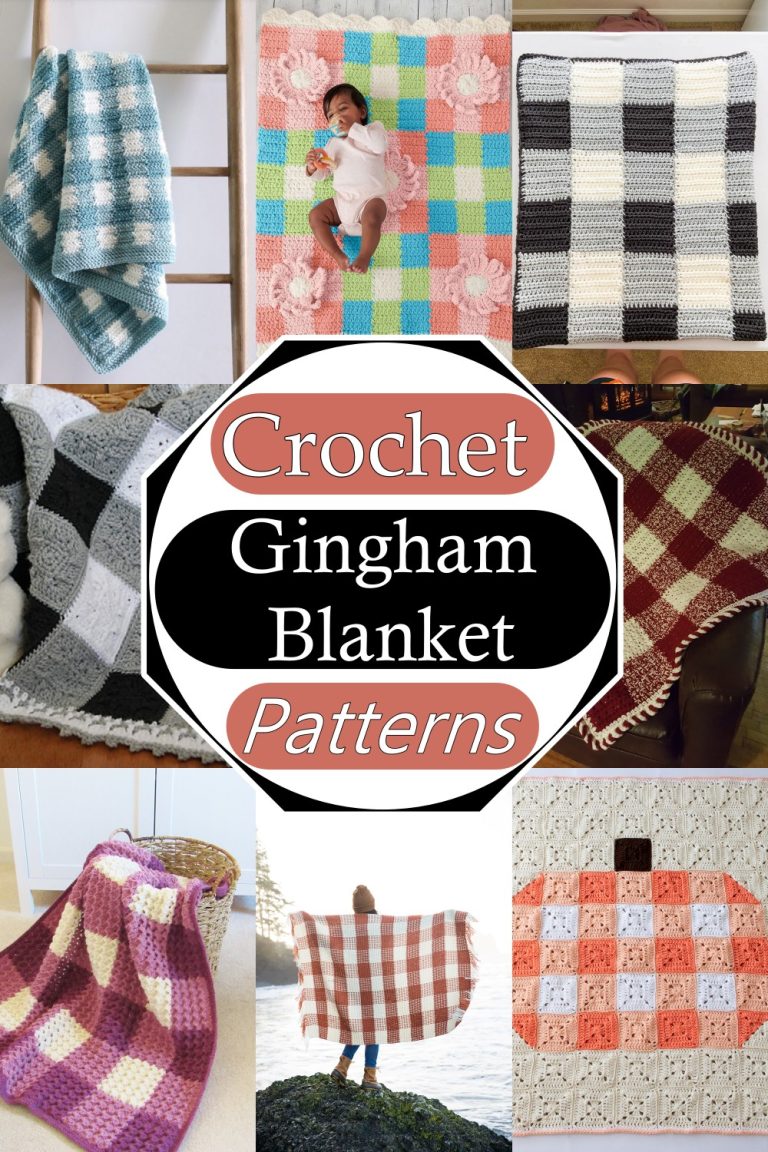 17 Crochet Gingham Blanket Patterns