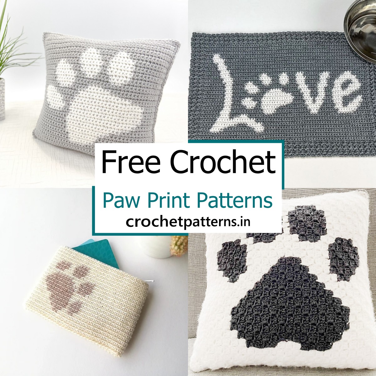 Crochet Paw Print Patterns