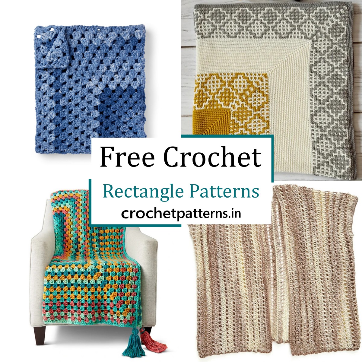15 Crochet Rectangle Patterns