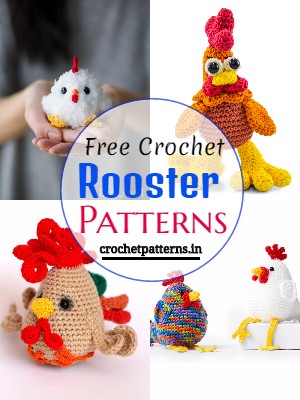13 Crochet Rooster Amigurumi Patterns