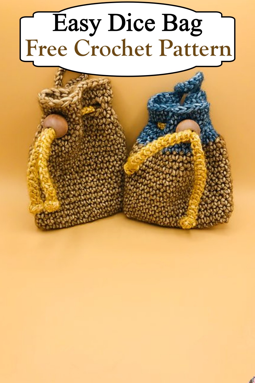 Easy Crochet Dice Bag