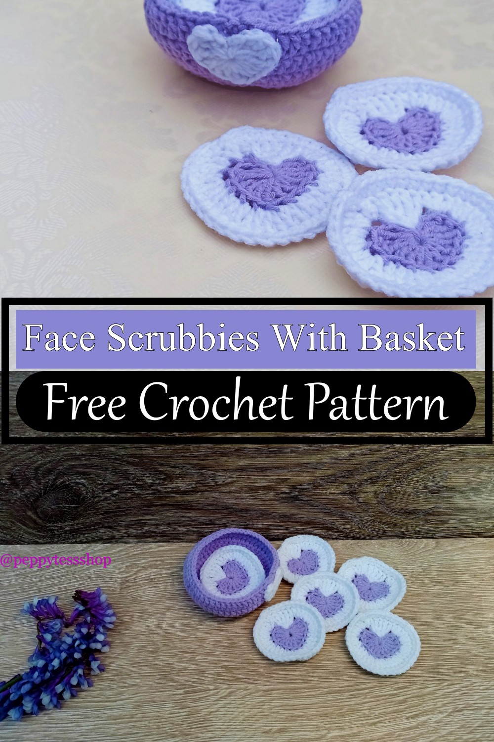 Face Scrubbies With Basket