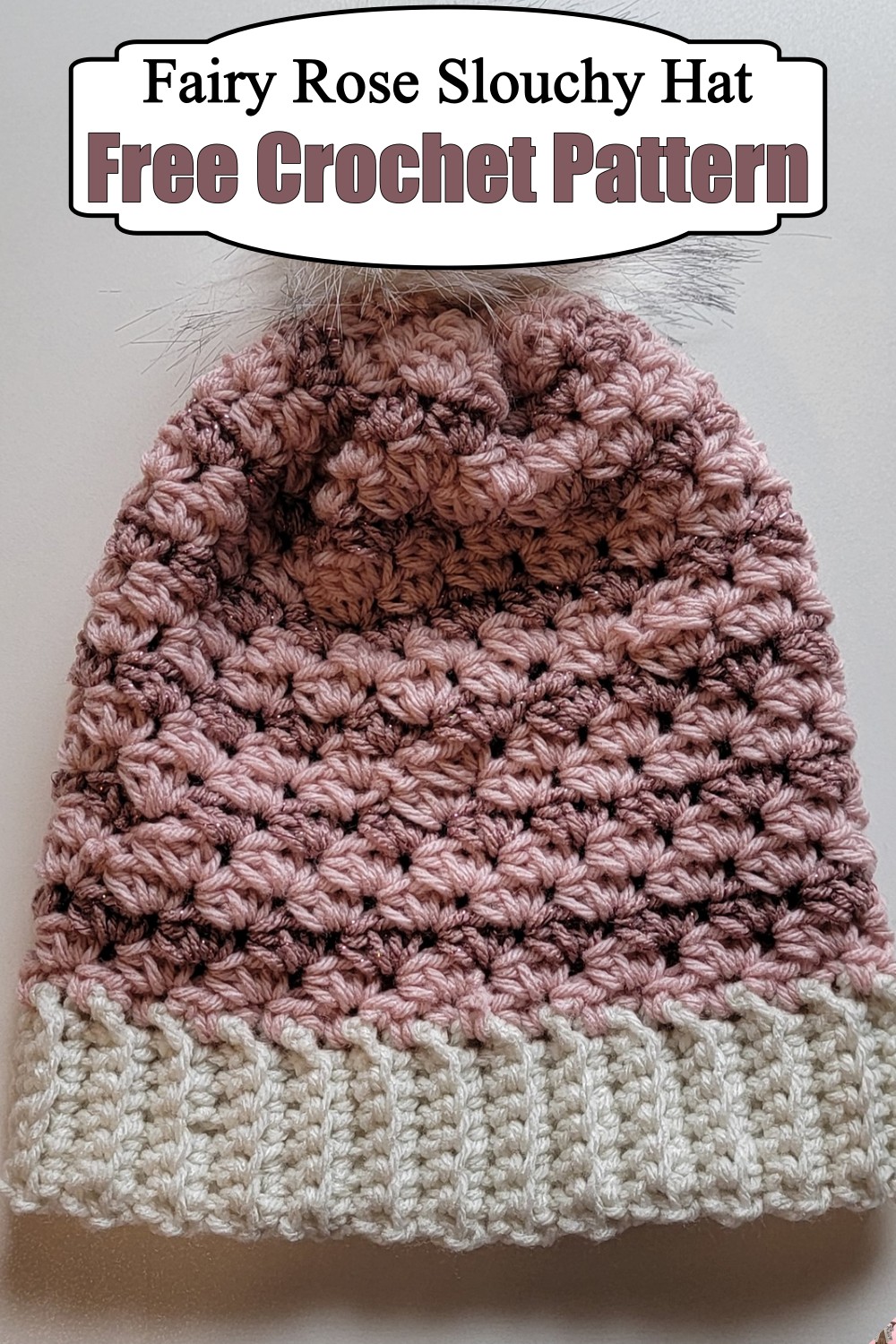 Fairy Rose Slouchy Hat