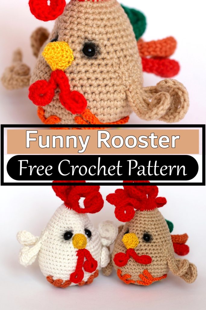 13 Crochet Rooster Amigurumi Patterns
