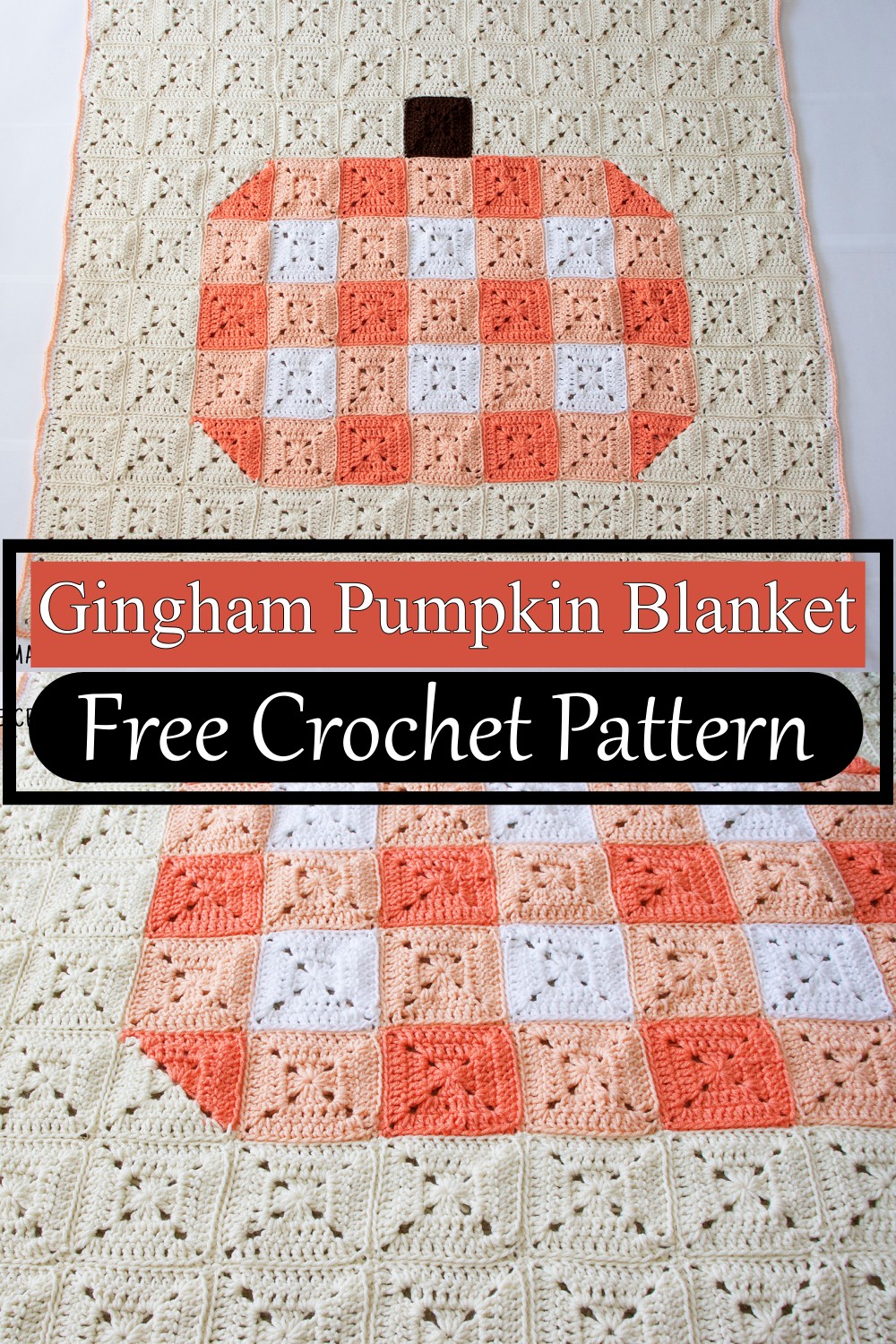 Gingham Pumpkin Blanket