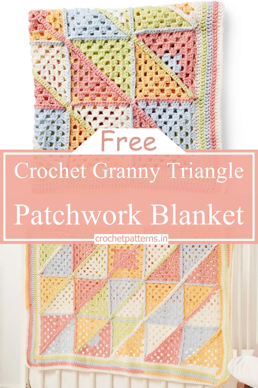 Granny Triangle Patchwork Blanket