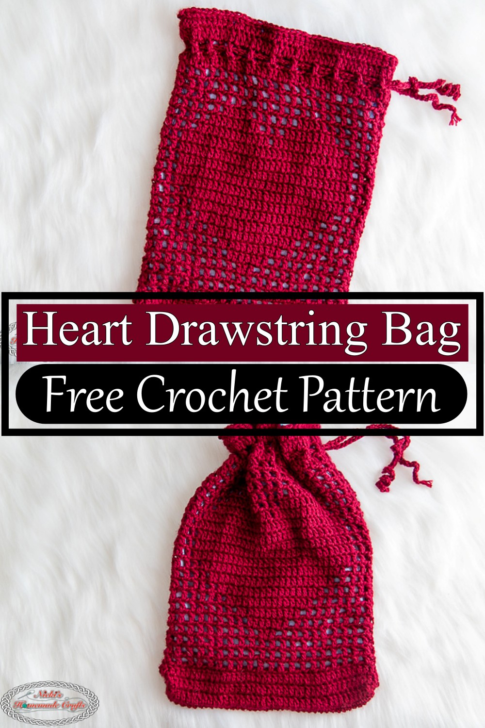 Heart Drawstring Bag