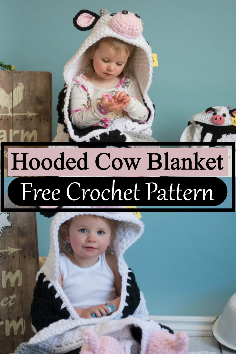 Hooded Cow Blanket