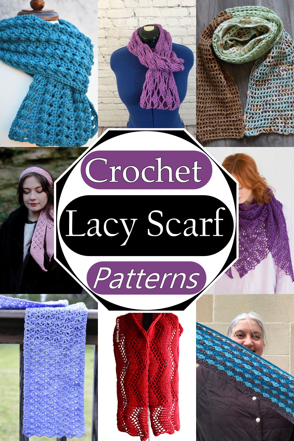Lacy Crochet Scarf Patterns