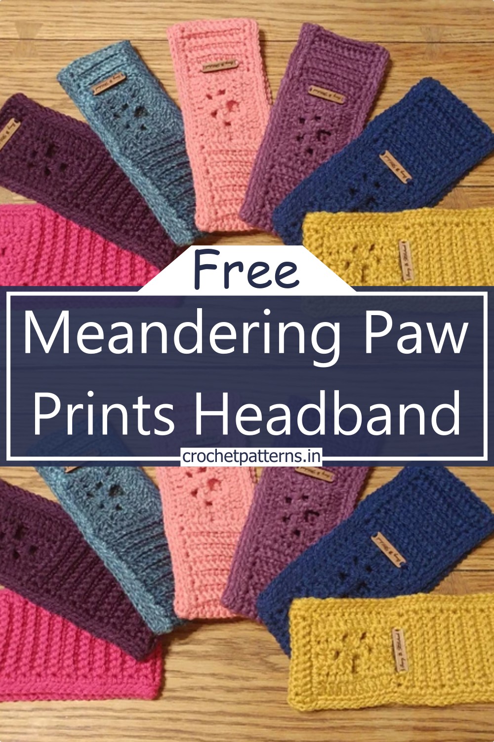 Meandering Paw Prints Headband