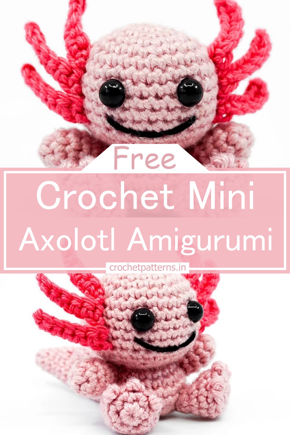 Mini Axolotl Amigurumi