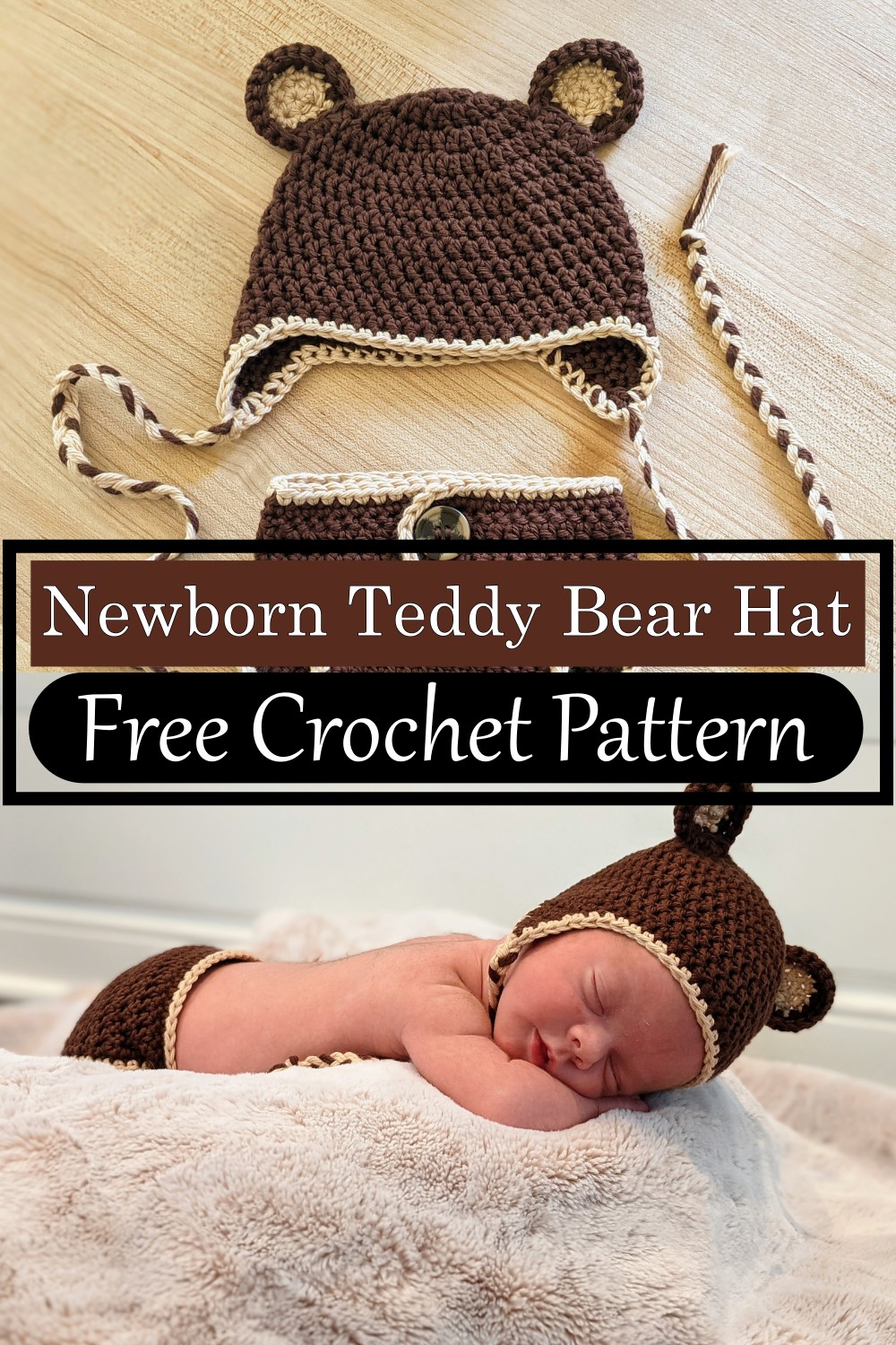 Newborn Teddy Bear Hat