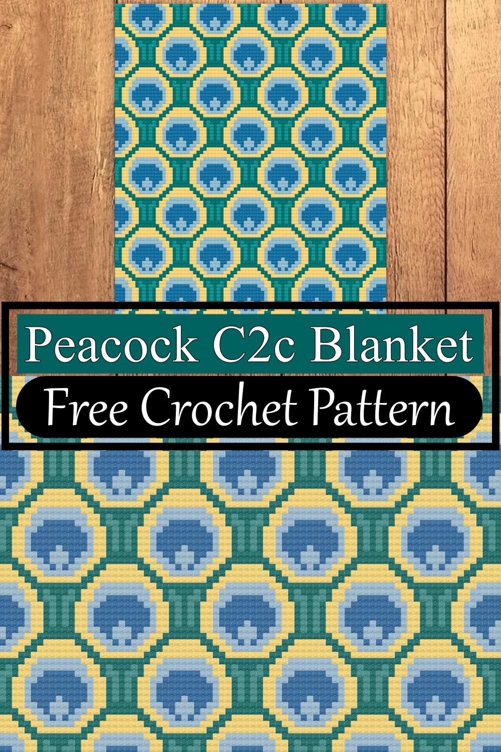 Peacock C2c Blanket