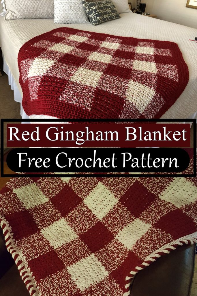 17 Crochet Gingham Blanket Patterns