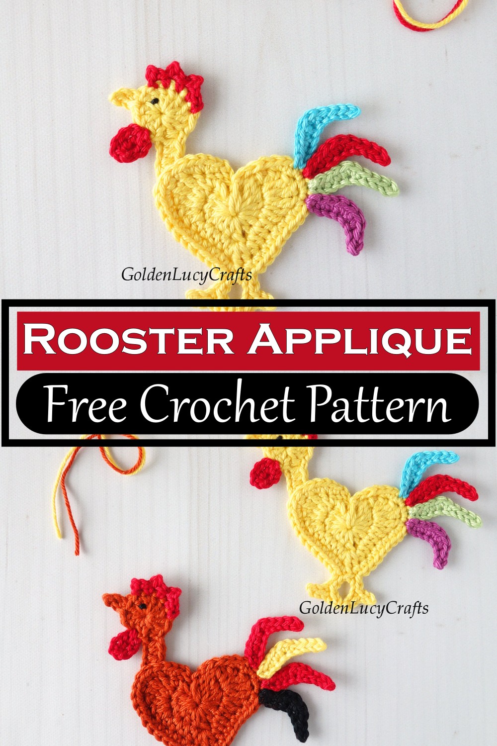 Rooster Applique 1