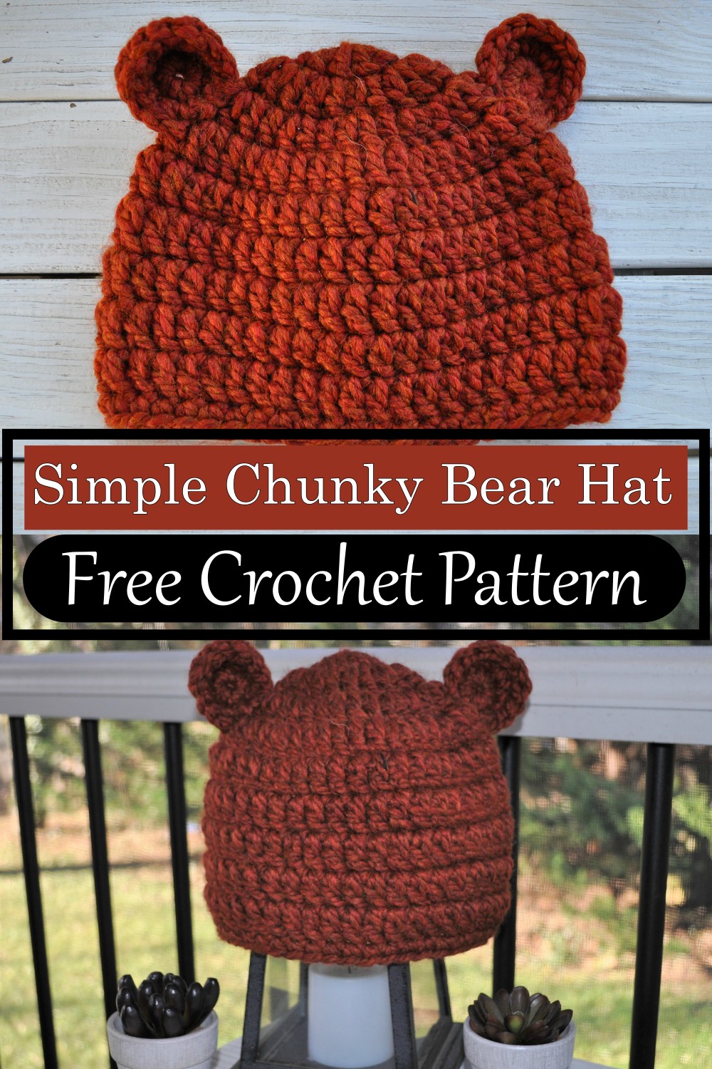 Simple Chunky Bear Hat