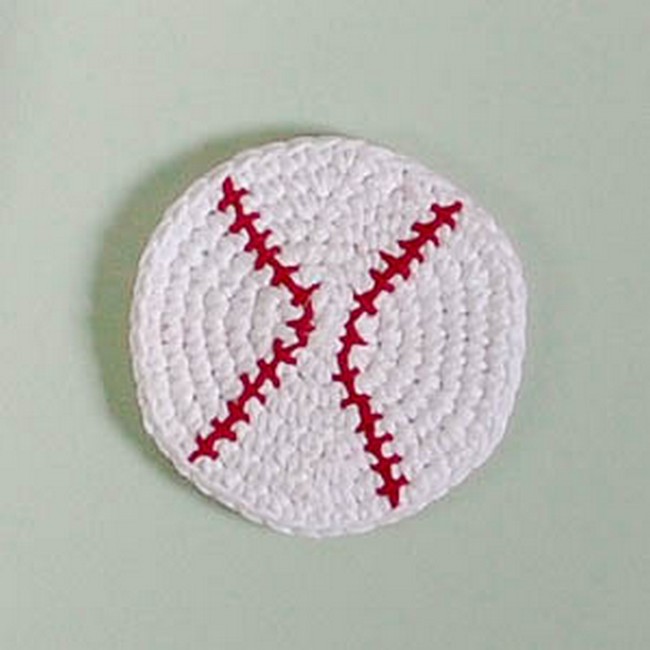 Crochet Baseball Cork Board Sports Pattern