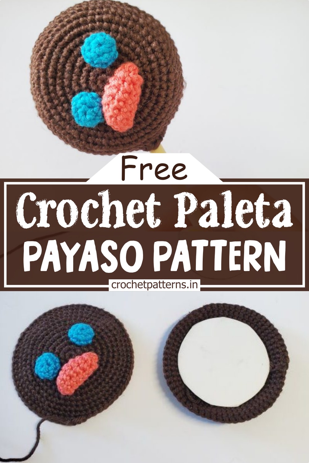 Crochet Paleta Payaso Pattern