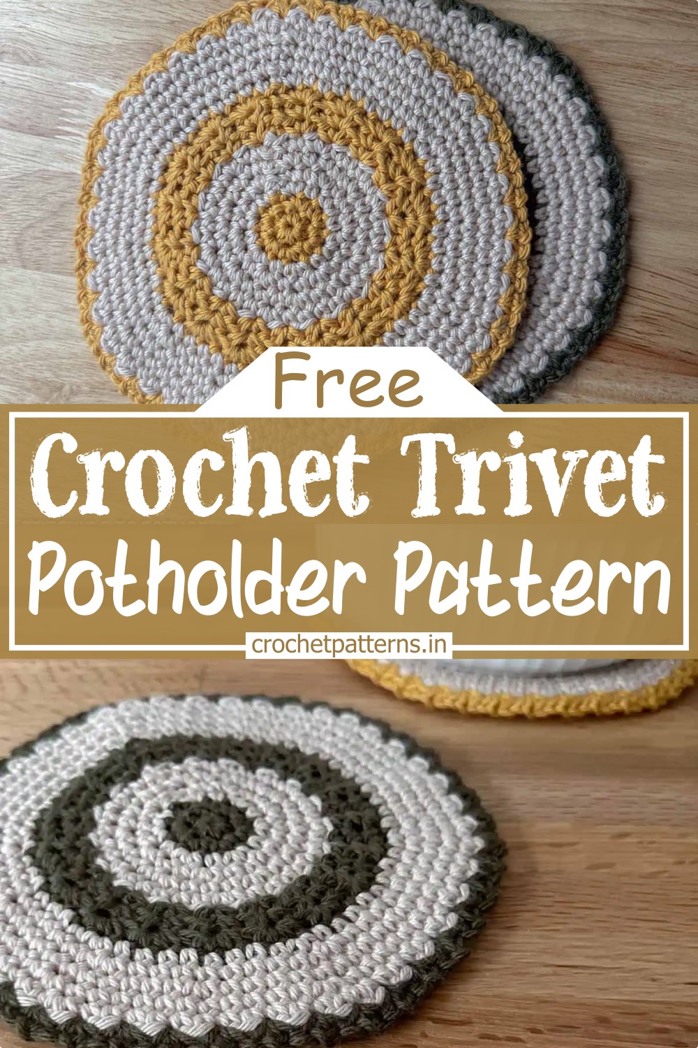 Crochet Round Trivet Potholder
