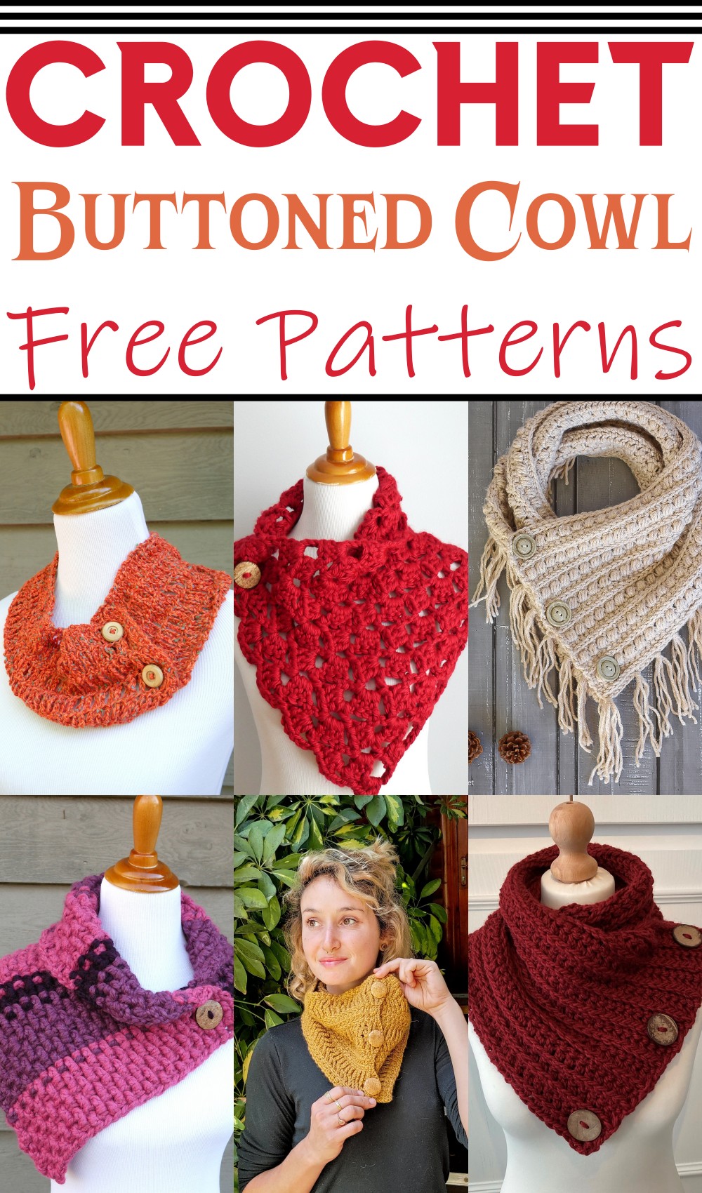 Free Crochet Buttoned Cowl Patterns 1