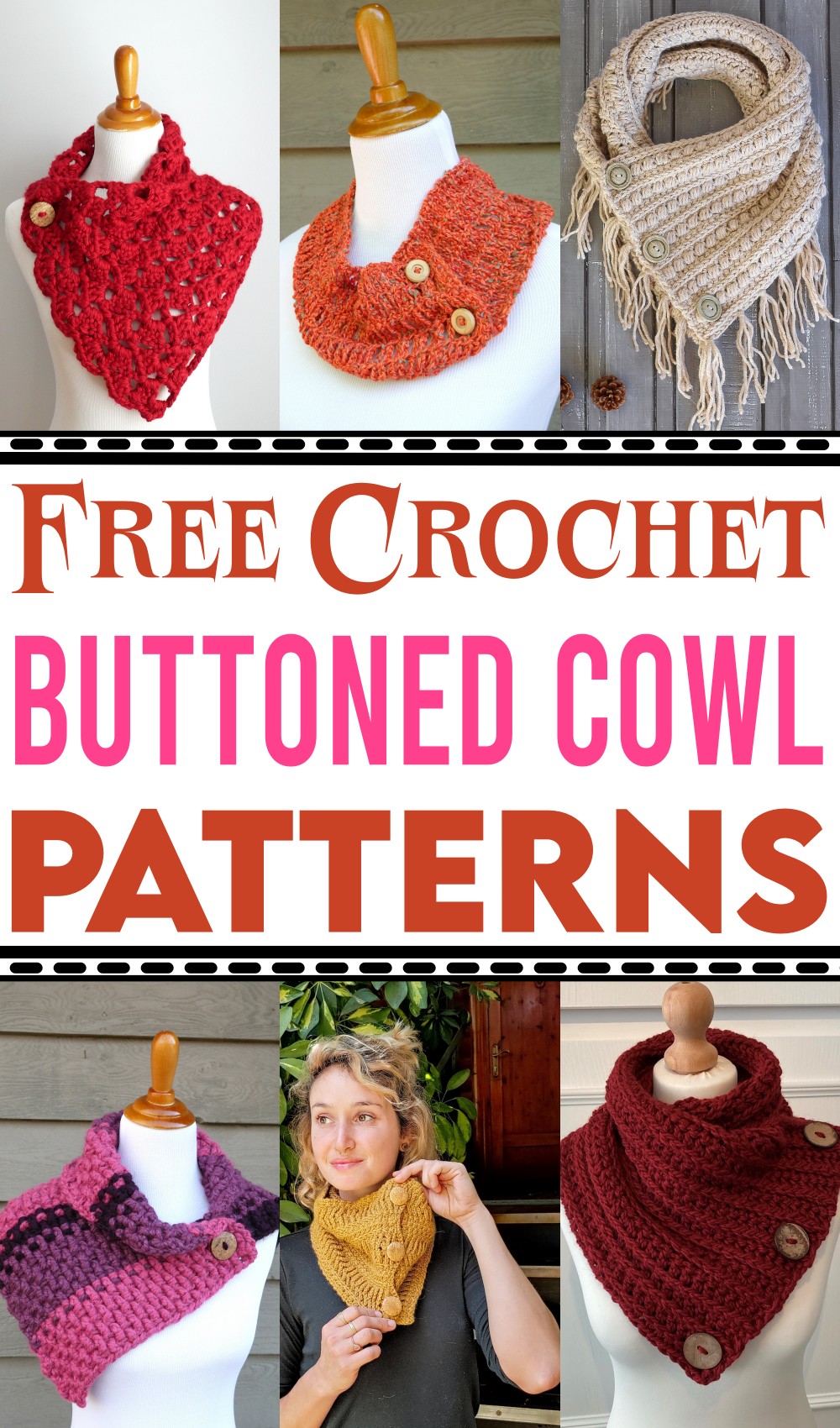 Free Crochet Buttoned Cowl Patterns