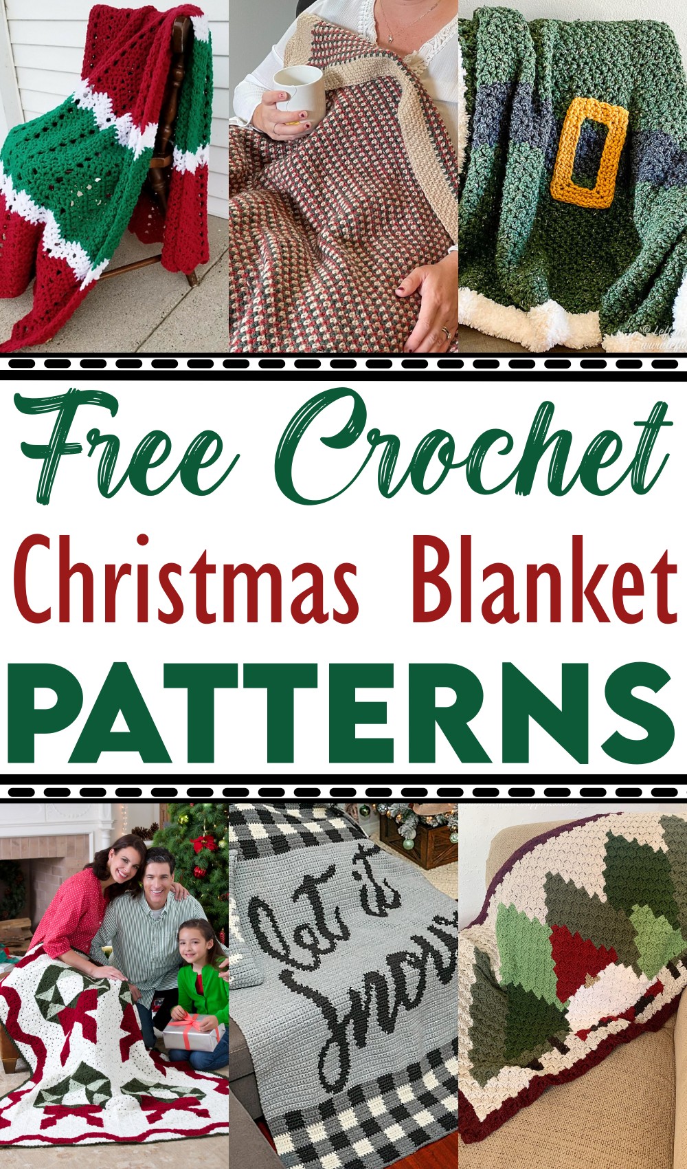 Free Crochet Christmas Blanket Patterns 1