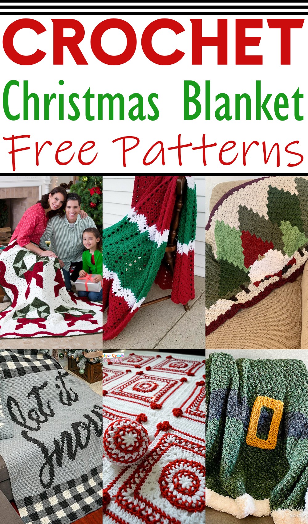 Free Crochet Christmas Blanket Patterns