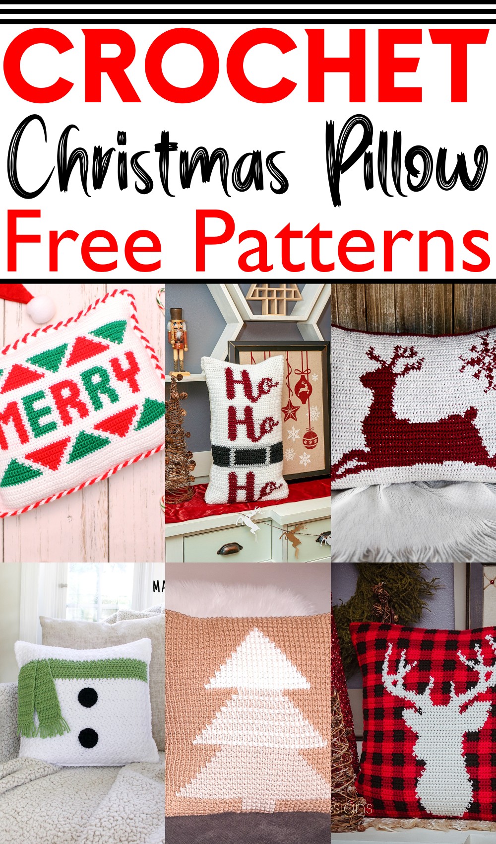 Free Crochet Christmas Pillow Patterns 1