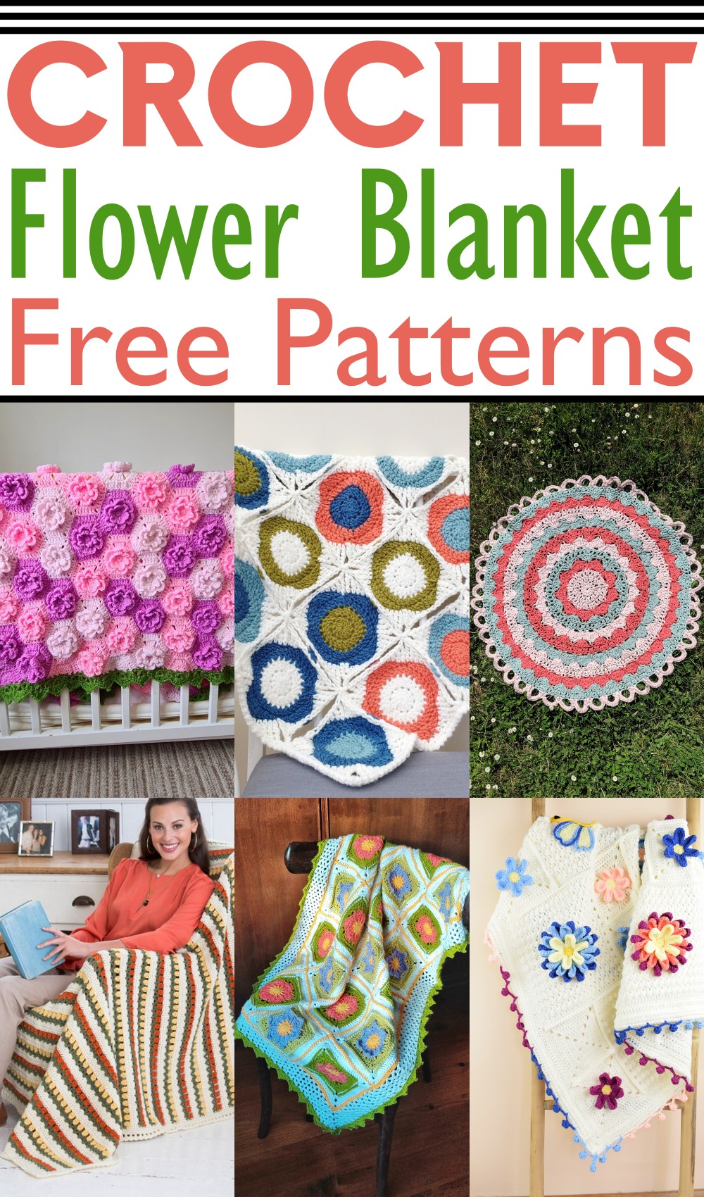 Free Crochet Flower Blanket Patterns