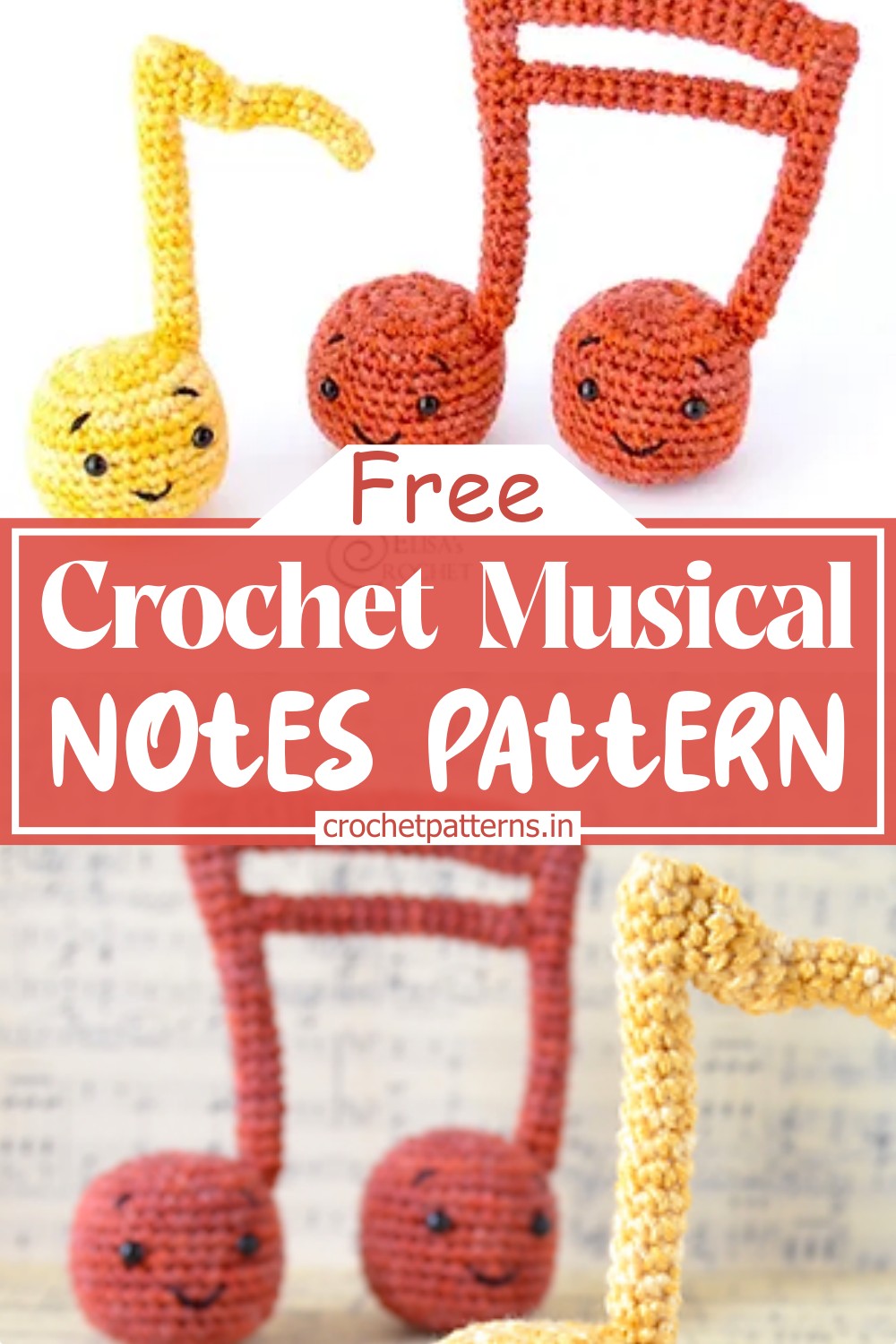 Free Crochet Musical Notes Pattern