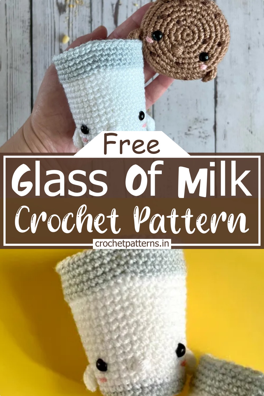 Glass Of Milk Crochet Pattern