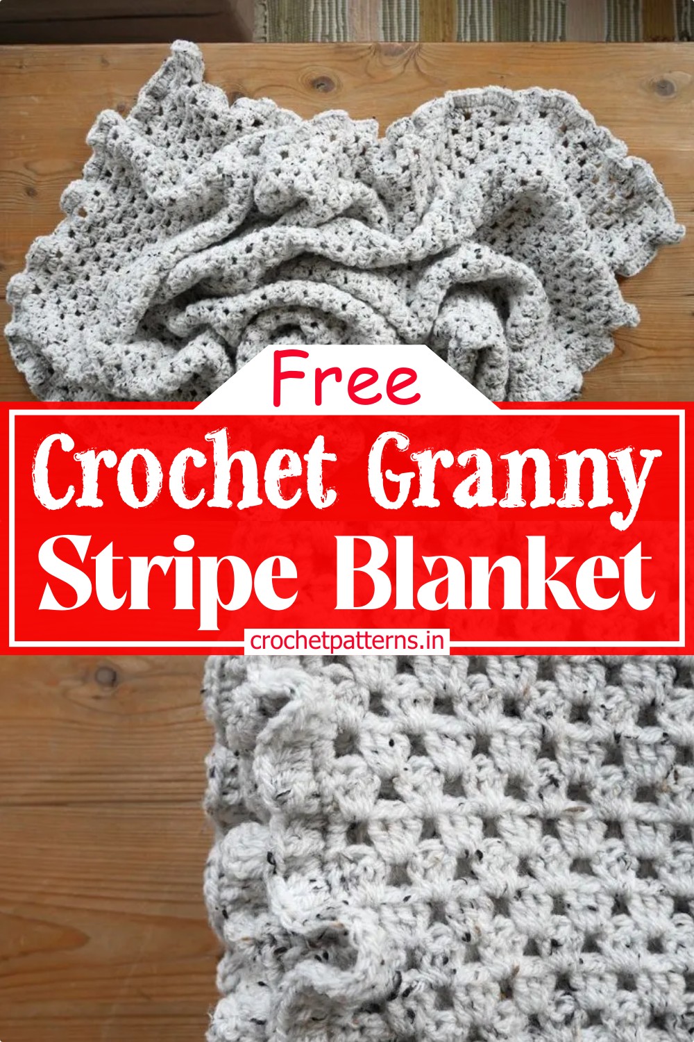Modern Crochet Granny Stripe Blanket
