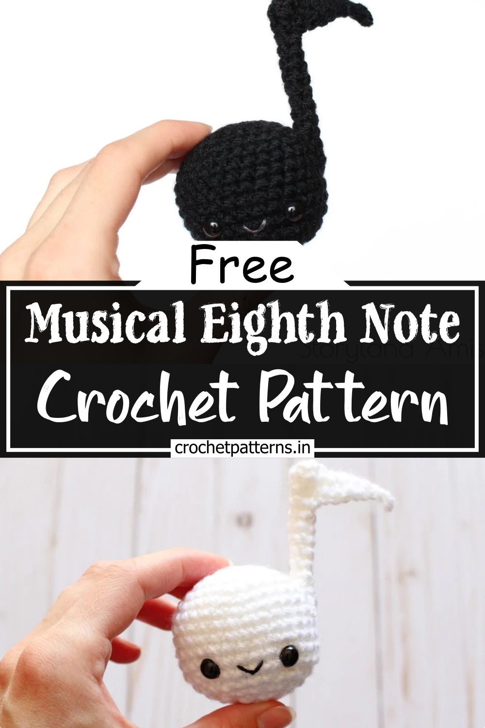 Musical Eighth Note Crochet Pattern