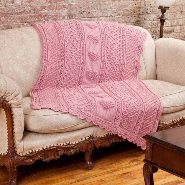 16 Crochet Heart Blanket Patterns