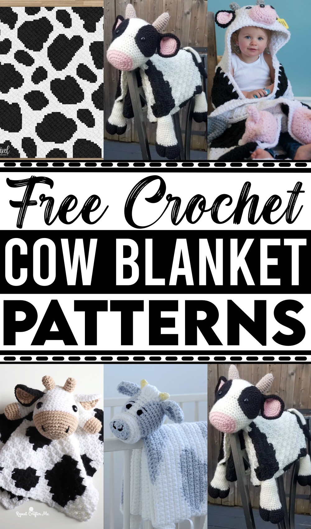 Crochet Cow Blanket Patterns 1