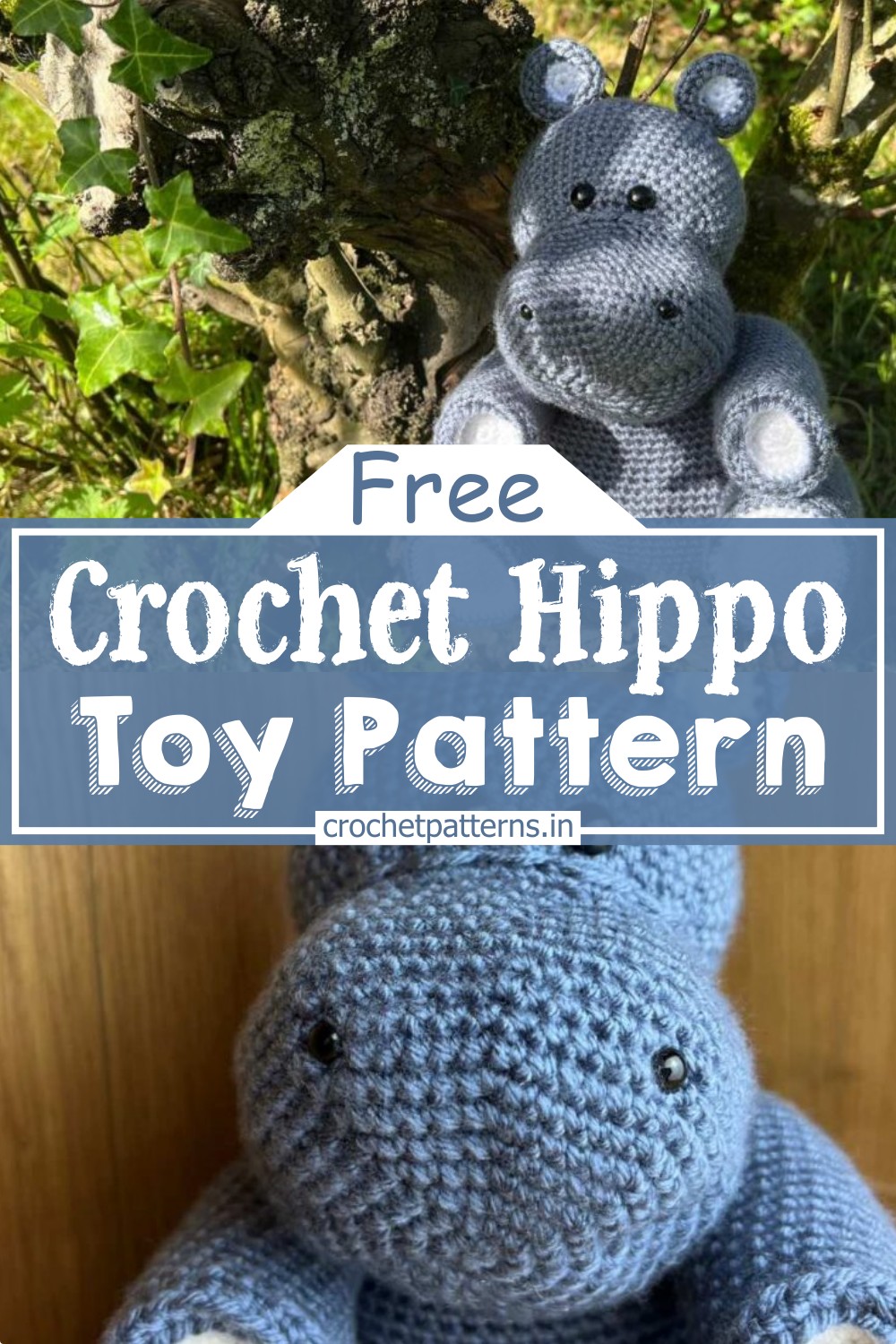Crochet Hippo Toy Pattern
