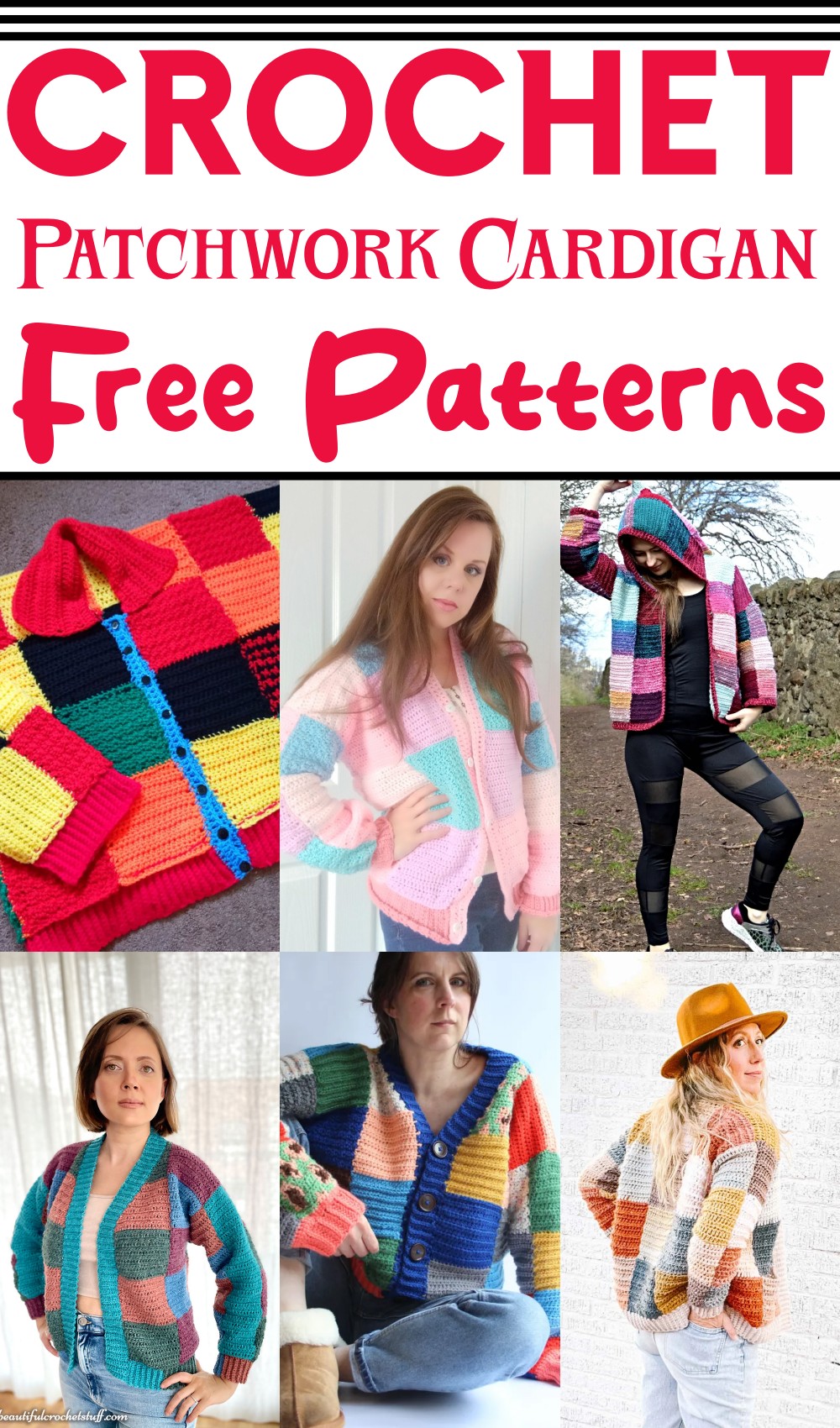 Crochet Patchwork Cardigan Patterns 1