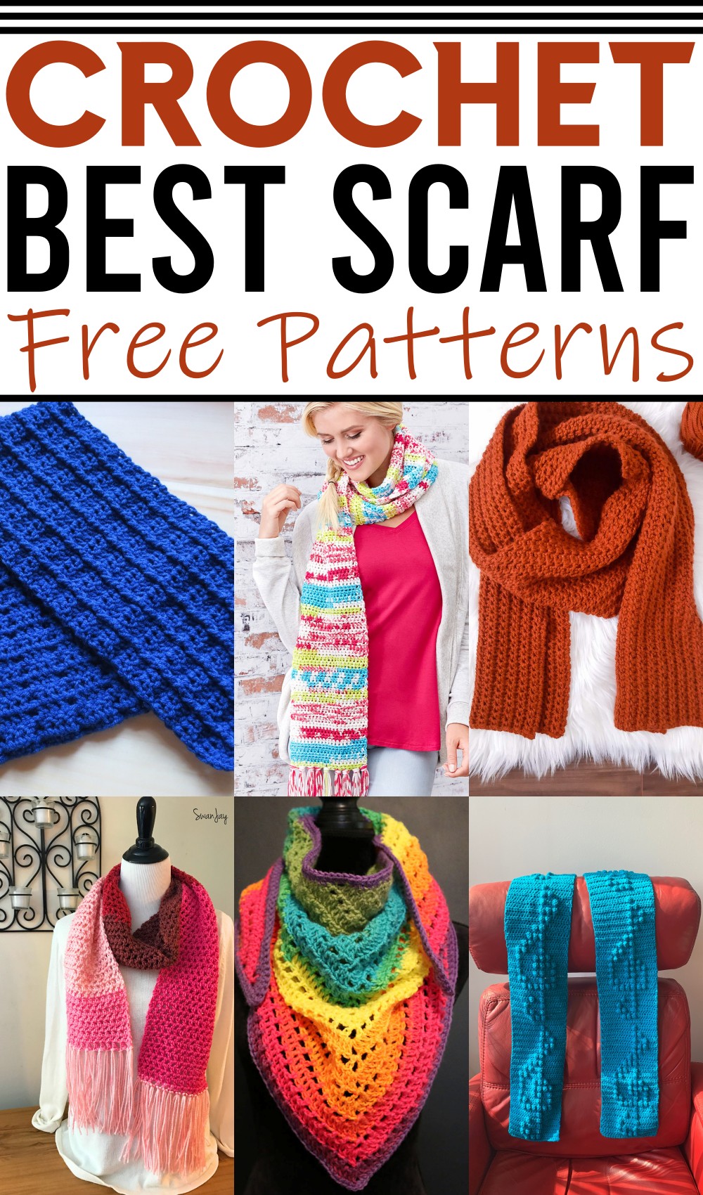 Easily Made Up Free Crochet Scarf Patterns