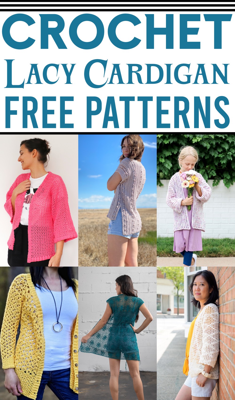 Free And Easy Crochet Lacy Cardigan Patterns