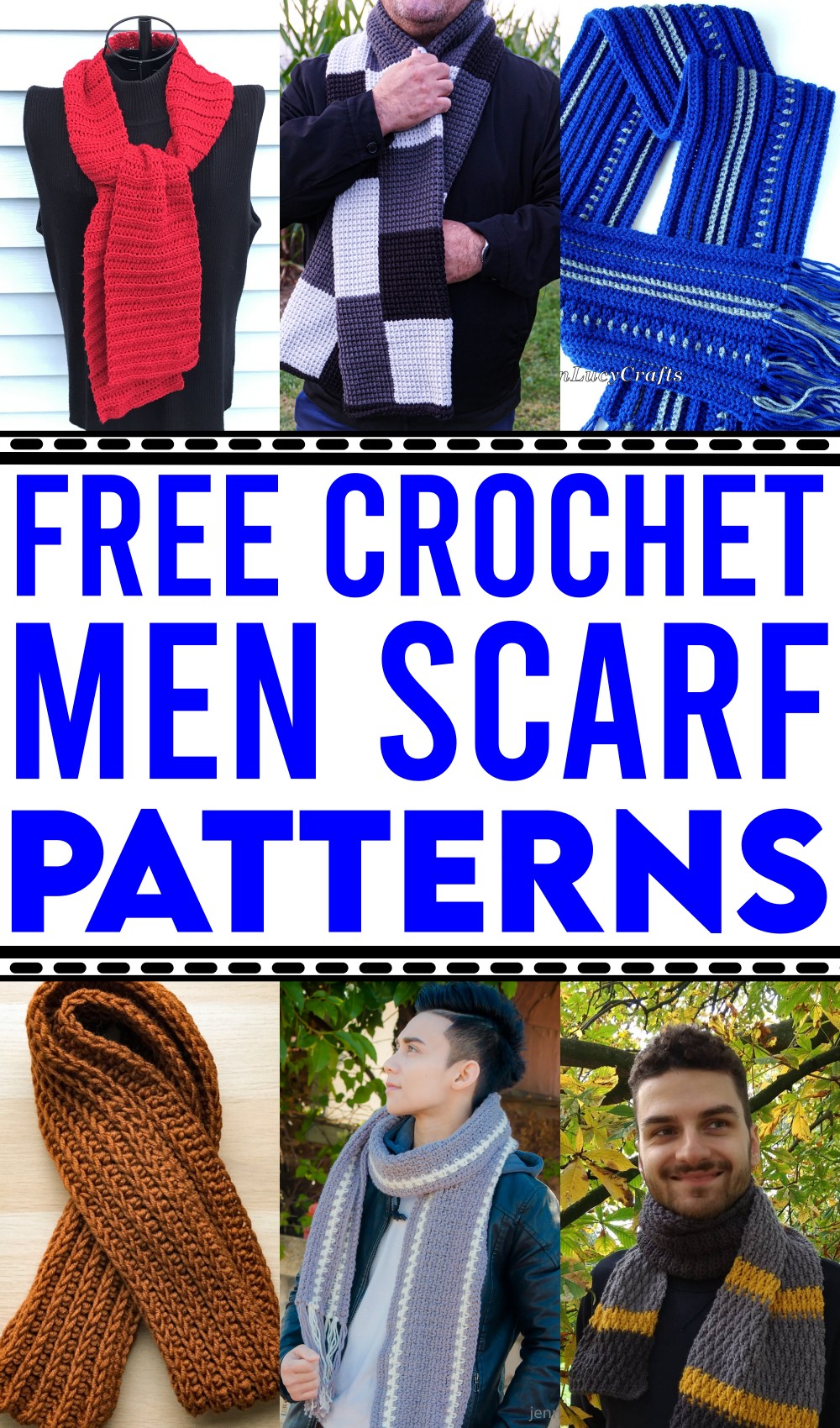 Free Crochet Men Scarf Patterns 1