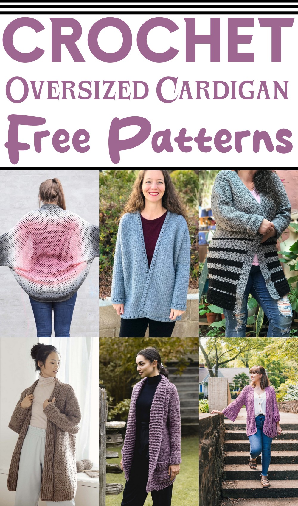 Free Crochet Oversized Cardigan Patterns 1