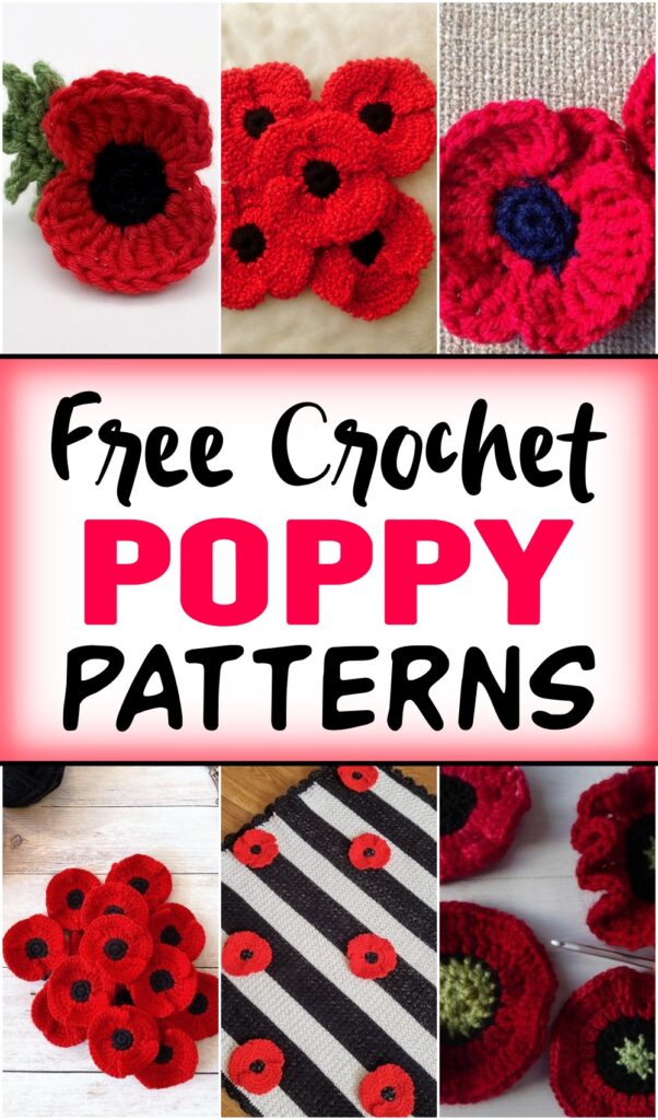 23 Easy Poppy Crochet Patterns