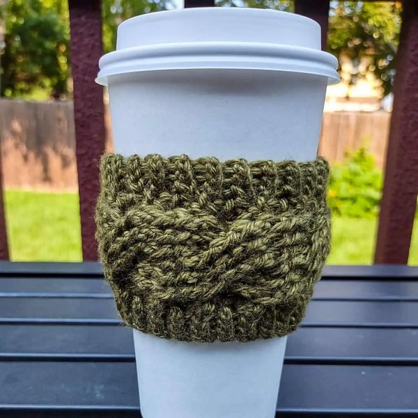 Crochet Autumn Vines Cup Cozy Pattern