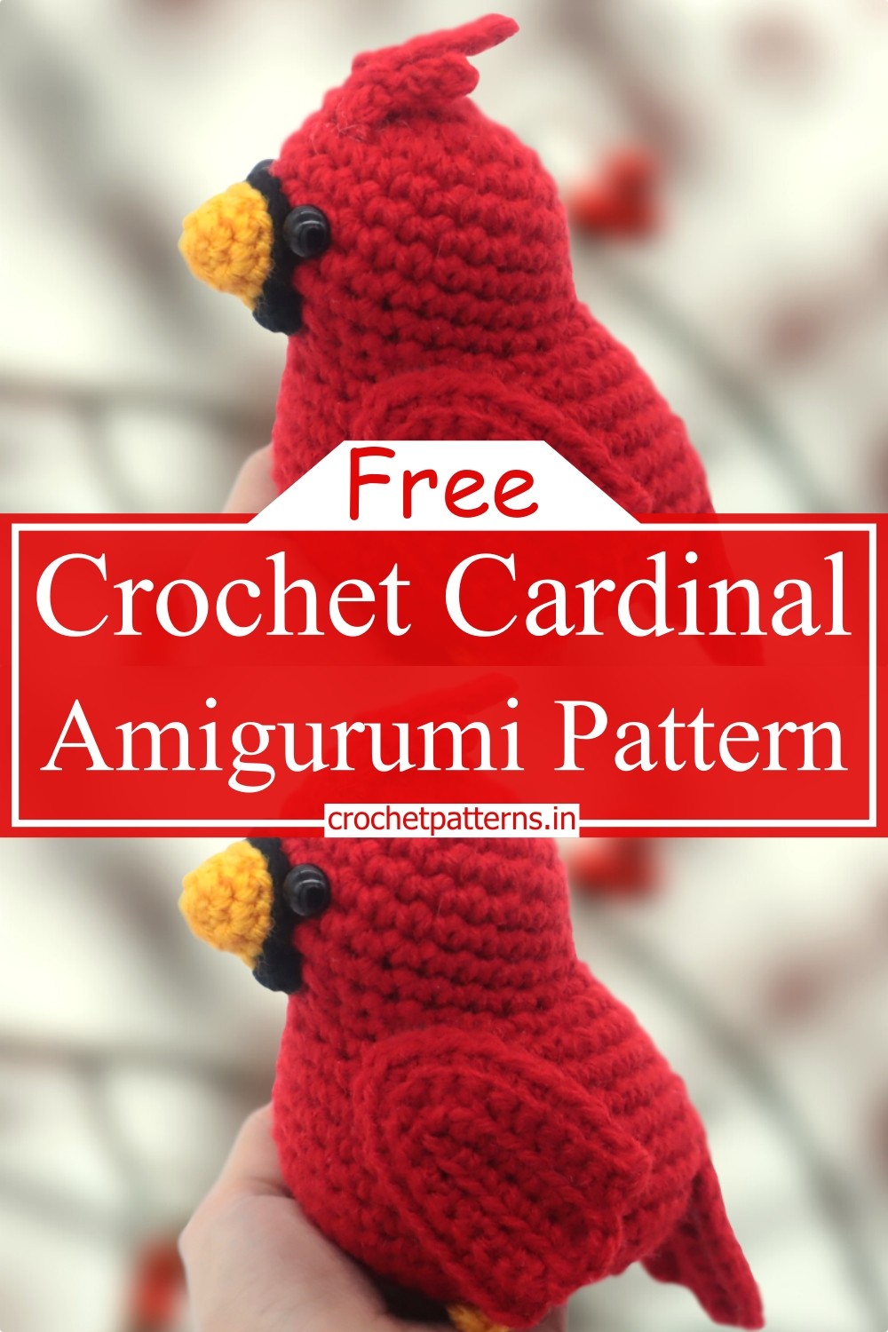 Crochet Cardinal Amigurumi Pattern