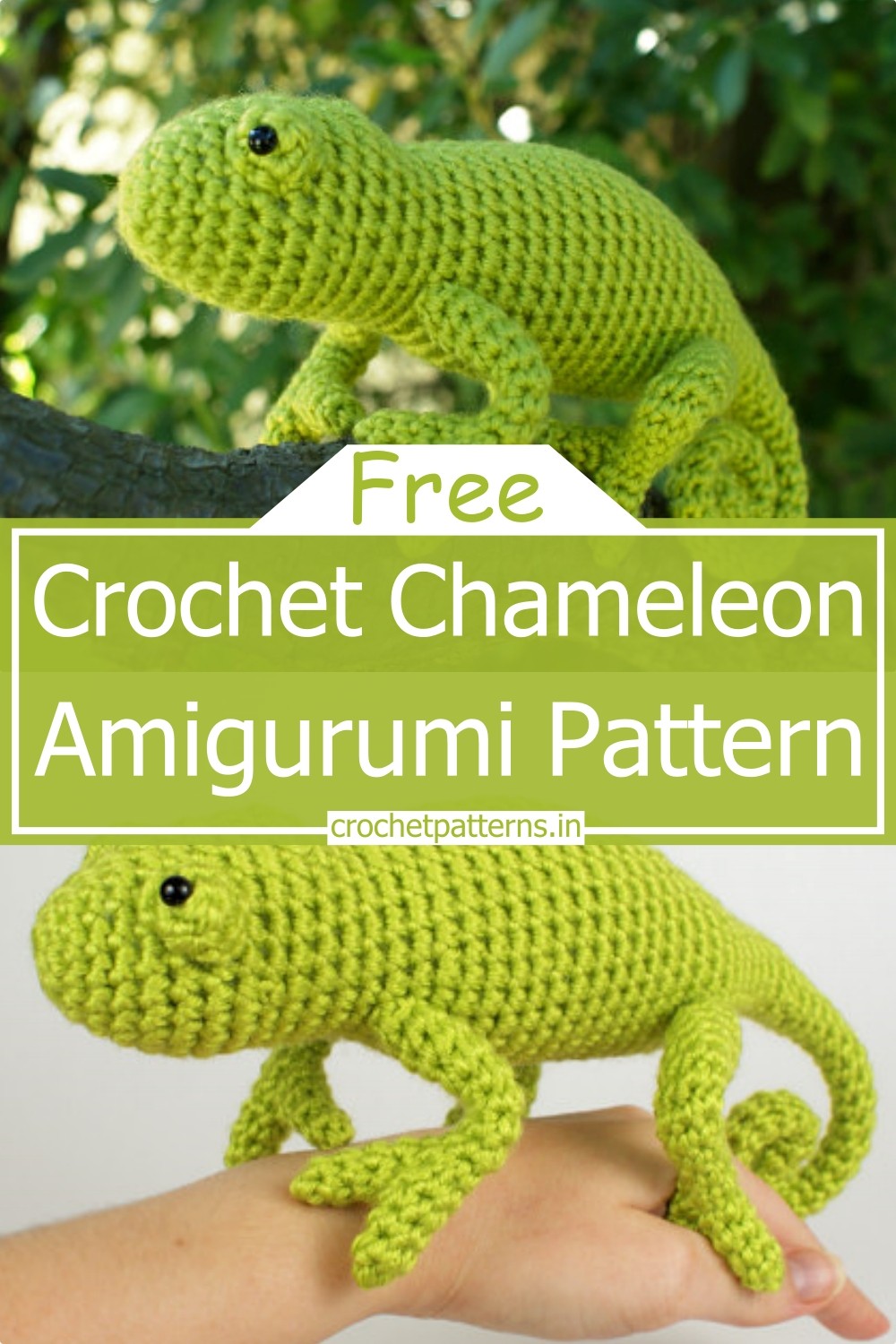 Crochet Chameleon Amigurumi Pattern