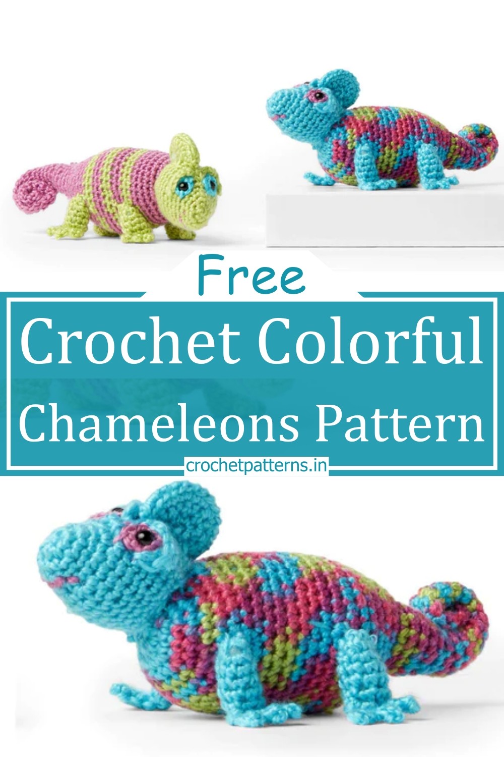Crochet Colorful Chameleons Pattern