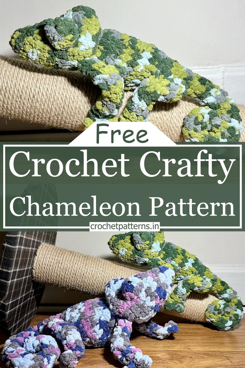 Crochet Crafty Chameleon Pattern