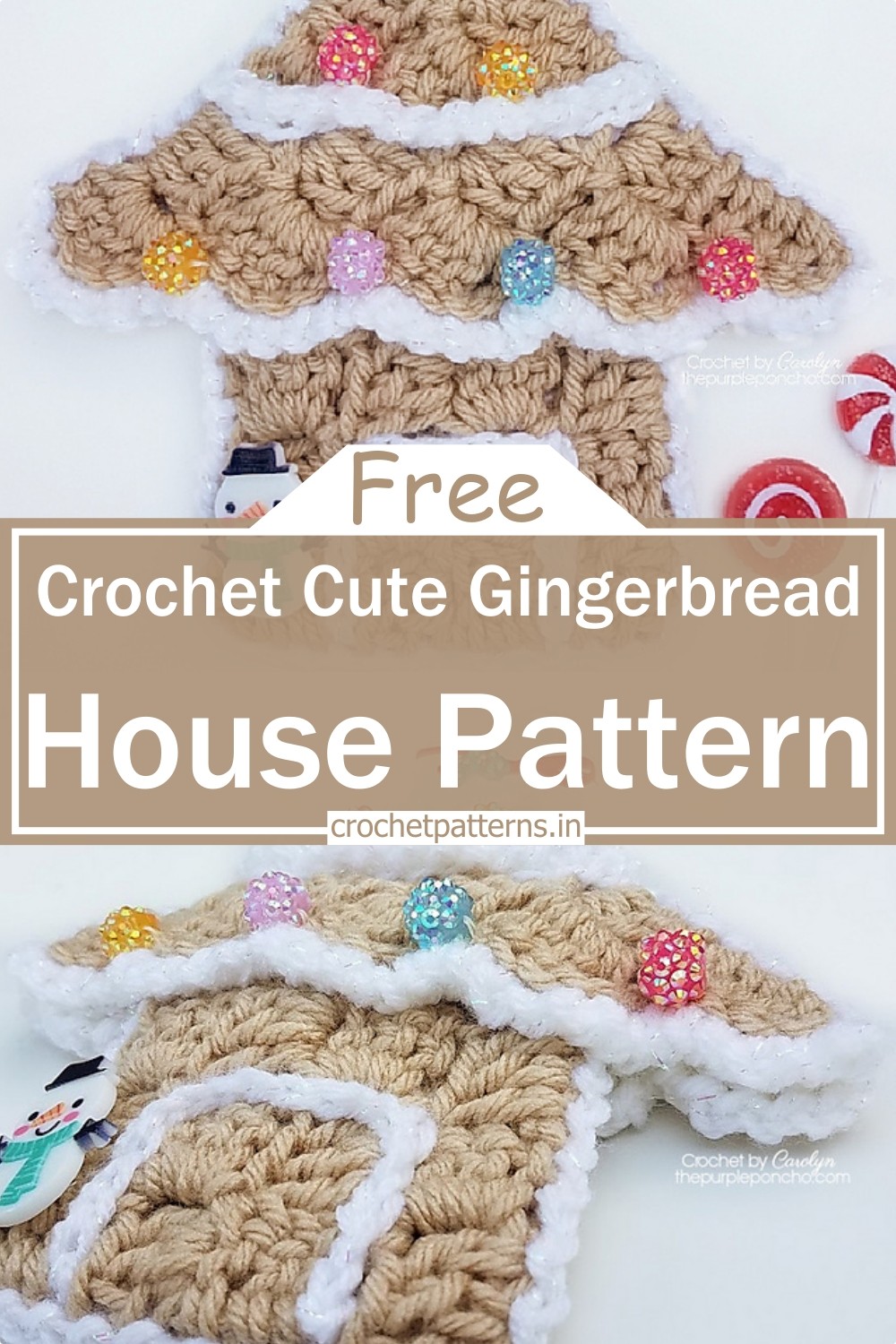 Crochet Cute Gingerbread House Pattern