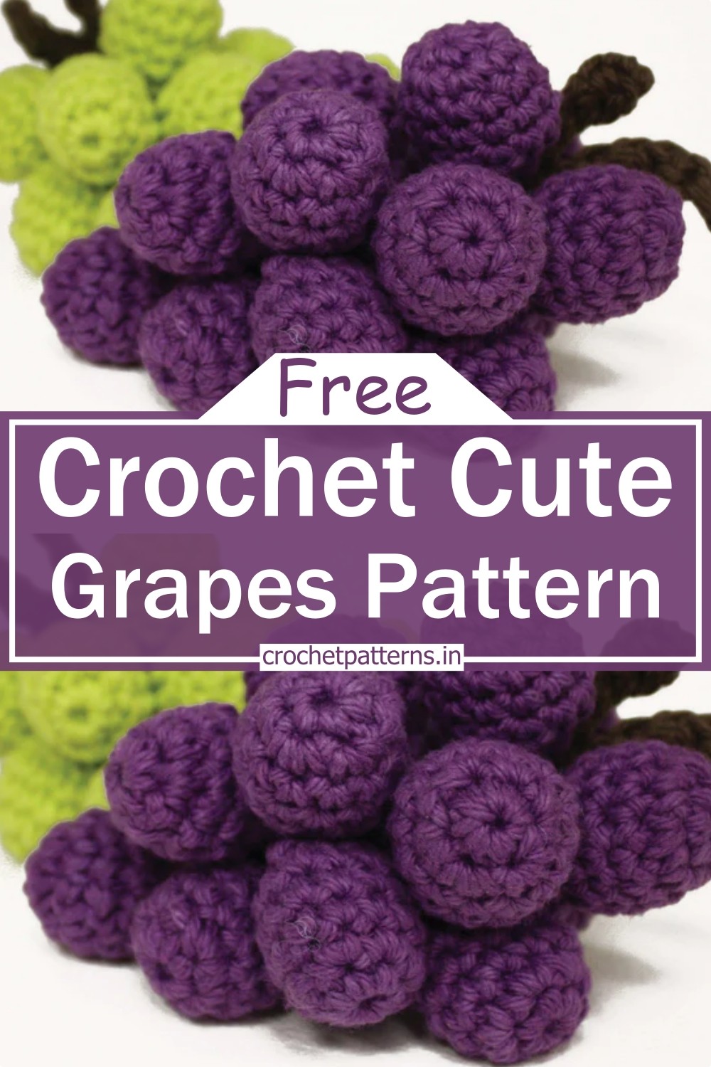 Crochet Cute Grapes Pattern 